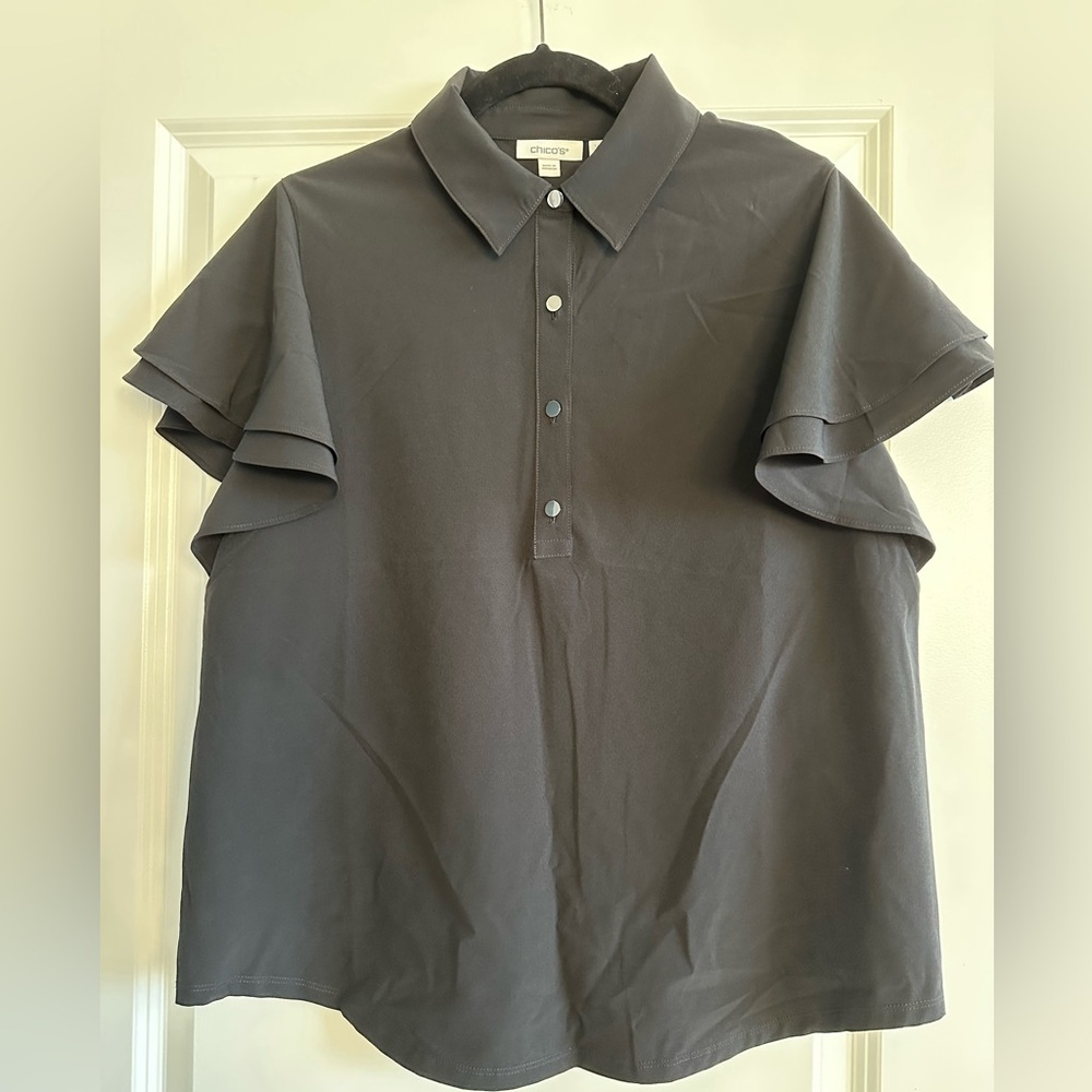 Chico’s Polo Black Shirt